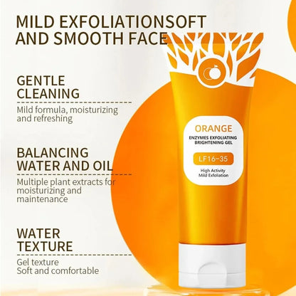 Pack of 2 Orange Exfoliating Gel for Face & Body